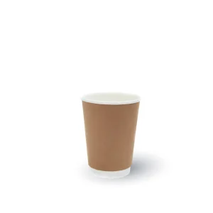 12oz kraft double-wall paper cup for hot lattes and coffee