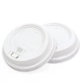 white sip-through lids for 12oz takeaway coffee cups