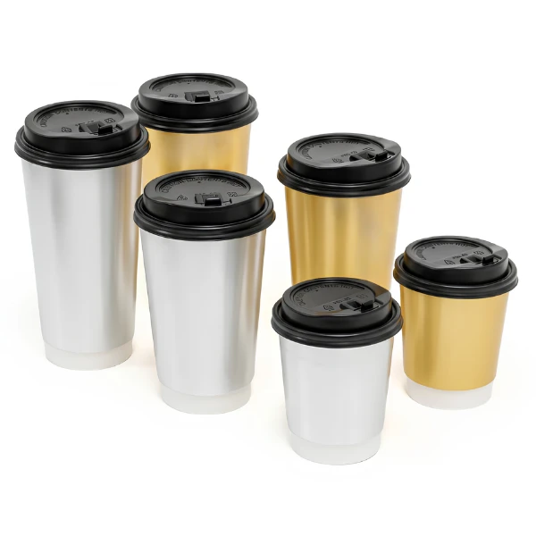 metalic cups and lids