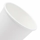 20oz white single wall paper cup zoom